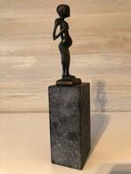 sculptuur, zwangere vrouw - 15 cm - Gepatineerd brons, Antiek en Kunst