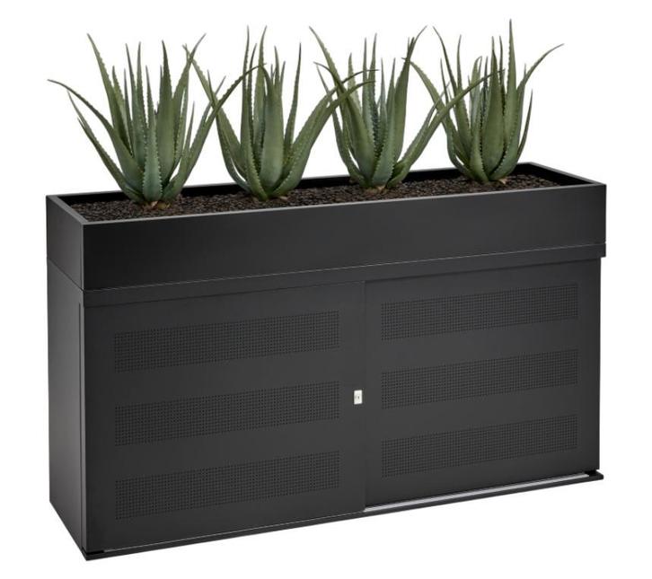 Akoestische Schuifdeurkast Inclusief Plantenbak, Huis en Inrichting, Kasten | Roldeurkasten en Archiefkasten, Met slot, 25 tot 50 cm