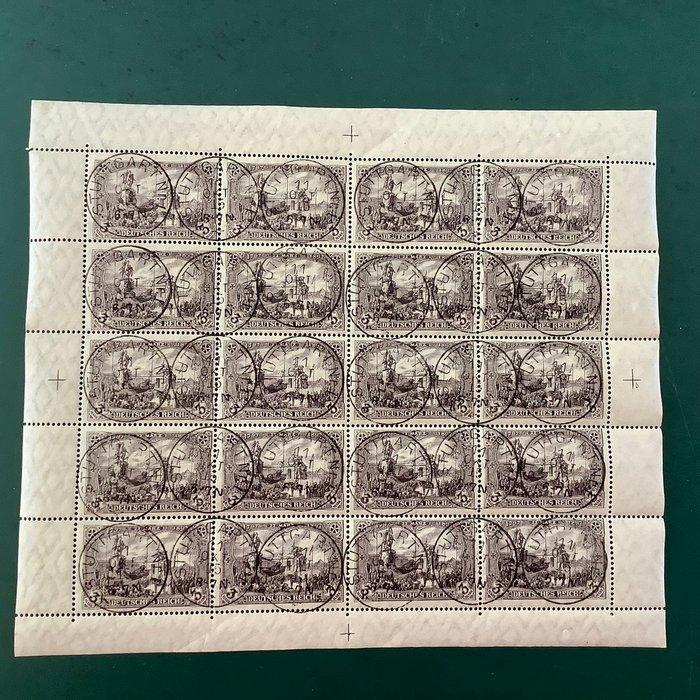 Duitse Rijk 1905 - Germania : 3 Mark Kriegsdruck in volledig, Postzegels en Munten, Postzegels | Europa | Duitsland