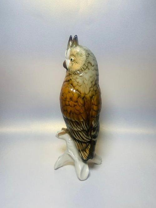 Karl Ens, Volkstedt - Figurine - Long eared Owl - Porcelaine, Antiek en Kunst, Antiek | Glaswerk en Kristal