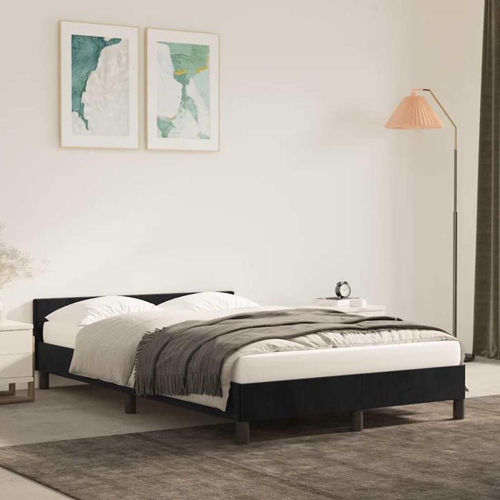 Bedframe 120x200 Zwart | Retour Deal | Luxe Gevoel!, Huis en Inrichting, Slaapkamer | Bedden, Overige maten, 200 cm, Zwart, Nieuw