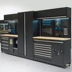 Datona Werkplaatsinrichting PREMIUM met eiken werkblad -, Doe-het-zelf en Bouw, Werkbanken, Ophalen of Verzenden, Nieuw