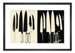 Andy Warhol - “Knives, 1981-1982 (cream & black)”. - Jaren