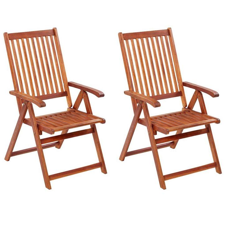 Klapstoelen Tuin | 2 stuks Bruin | Retour Deal (tuinstoelen), Tuin en Terras, Tuinstoelen, Nieuw, Hout, Verzenden