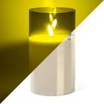 LED kaars | 18 cm | Lumineo (In glas, Timer, Smokey), Verzenden