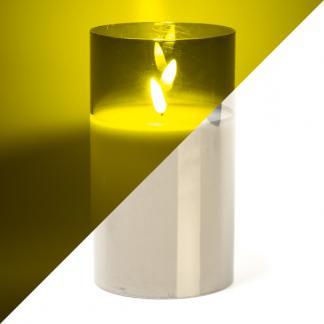 LED kaars | 18 cm | Lumineo (In glas, Timer, Smokey), Divers, Noël, Envoi