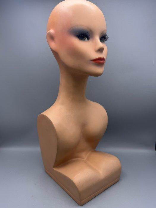 Hoofd ornament - Karakteristieke mannequin hoofd, Antiek en Kunst, Curiosa en Brocante