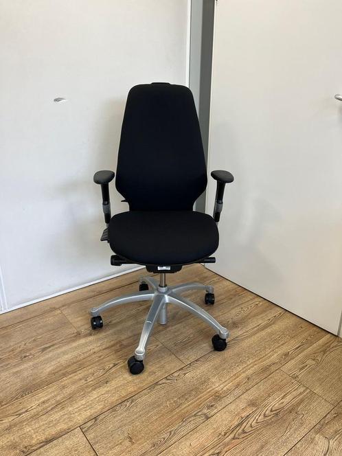 Rh Logic 400 - NPR 1813 Bureaustoel - Nieuwe Zwarte Stof!, Huis en Inrichting, Bureaustoelen, Bureaustoel, Zwart, Zo goed als nieuw