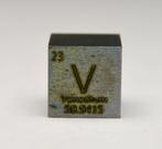 Vanadium Dobbelsteen Mendeleev periodiek systeem van, Verzamelen, Mineralen en Fossielen