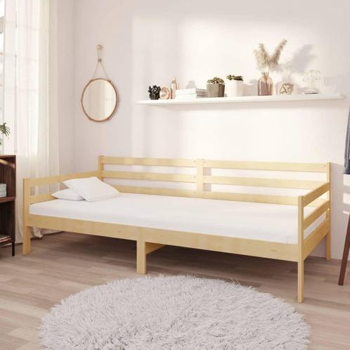 vidaXL Slaapbank massief grenenhout 90x200 cm, Huis en Inrichting, Slaapkamer | Bedden, Nieuw, Verzenden