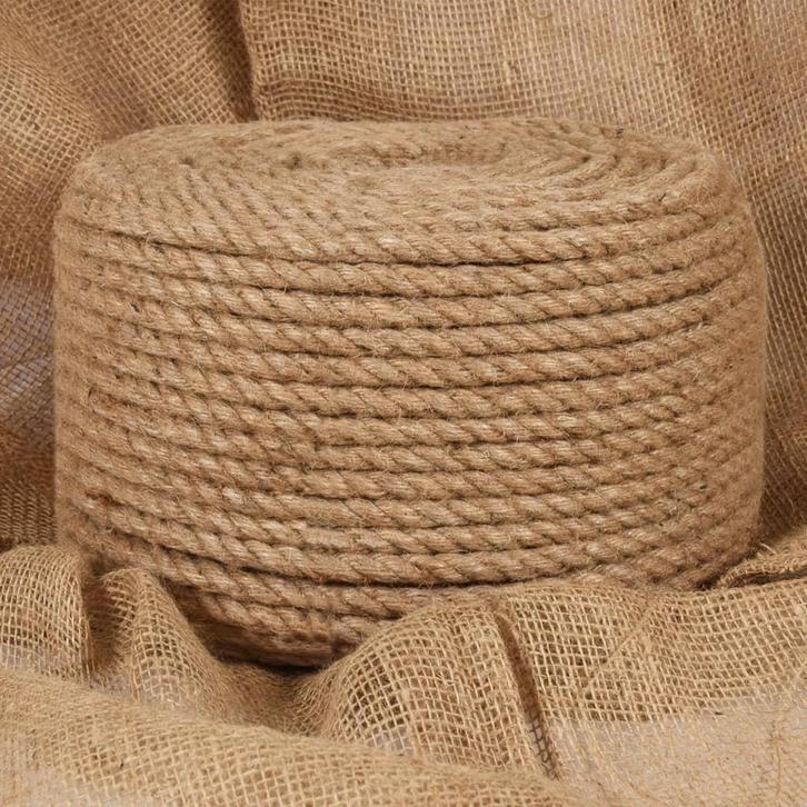 vidaXL Touw 100% jute 14 mm 100 m, Doe-het-zelf en Bouw, IJzerwaren en Bevestigingsmiddelen, Nieuw, Verzenden