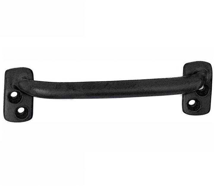 Raamgreep Hollands model 120mm ijzer zwart, Doe-het-zelf en Bouw, Hang- en Sluitwerk, Klink of Kruk, Nieuw, Overige materialen