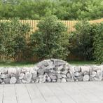 vidaXL Schanskorf gewelfd 200x50x40/60 cm gegalvaniseerd, Tuin en Terras, Verzenden, Nieuw
