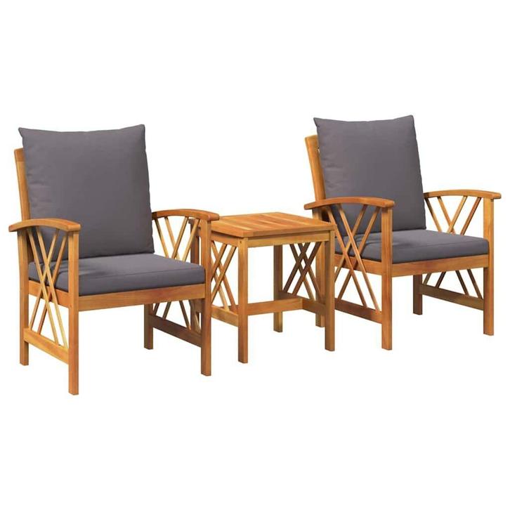 Tuin Sofa Set Bruin | Retour Deal | 51% Korting!, Tuin en Terras, Tuinsets en Loungesets, Bijzettafel, Nieuw, Hardhout, Tuinset