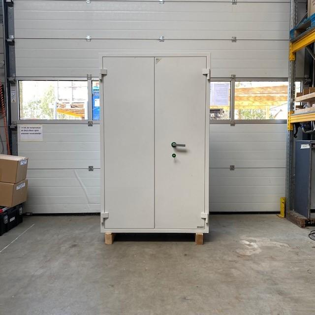 Gebruikte dubbeldeurs waardekluis, Huis en Inrichting, Brandblussers en Brandkasten, Nieuw, Verzenden