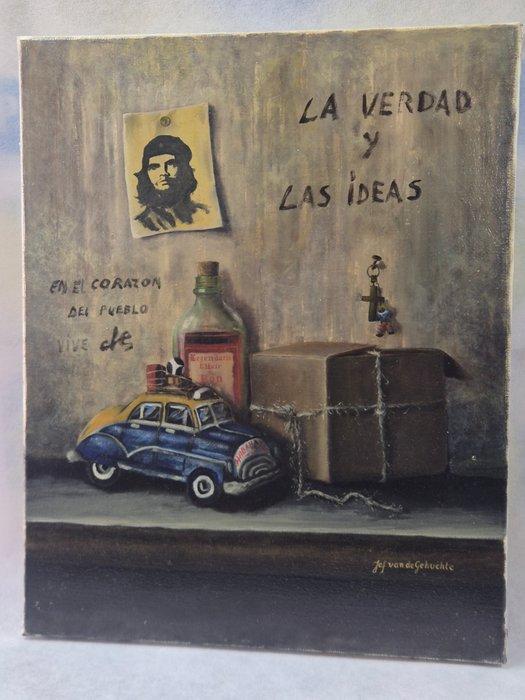 Jef van de Gehuchte (1946) - Stilleven Cubaanse periode, met, Antiquités & Art, Art | Peinture | Classique