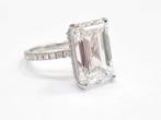 Ring - 18 karaat Witgoud - 10.50ct. tw. Diamant (Lab-grown), Handtassen en Accessoires, Ringen, Nieuw