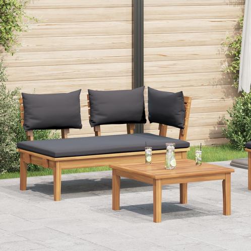 vidaXL 2-delige Tuinbank Set in Massief Teakhout, Tuin en Terras, Tuinsets en Loungesets, Nieuw, Verzenden