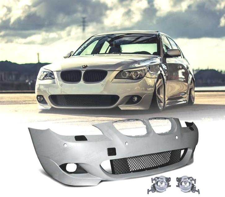 PARE CHOCS FRONTAL BMW E60 E61 03-07 PDC ANTIBROUILLARD LOOK, Autos : Pièces & Accessoires, Carrosserie & Tôlerie, Envoi