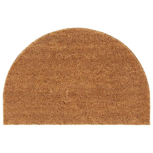 vidaXL Tapis de porte naturel demi-rond 40x60cm fibre de, Jardin & Terrasse, Paillassons, Neuf, Envoi