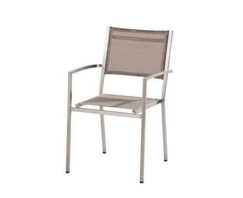 4 Seasons Outdoor Plaza stapelbare stoel mocca |, Tuin en Terras, Tuinsets en Loungesets