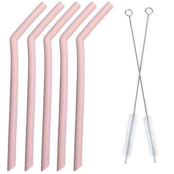 Fako Bijoux® - Siliconen Rietjes Set - 5 Herbruikbare disponible aux enchères