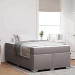 vidaXL Bedframe Taupe 120 x 190 cm Stof, Huis en Inrichting, Slaapkamer | Bedden, Verzenden, Nieuw