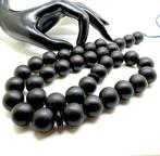 Tesbih gebedssnoer Baltisch amber kralen Ø16 mm, zwart, 85,1