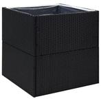 Plantenbak Poly Rattan 80cm - OP = OP - Stevige constructie!, Overige materialen, Verzenden, Vierkant, Nieuw