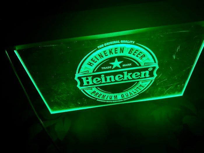 Heineken lichtreclamebord - Lichtbord - acryl, Antiek en Kunst, Antiek | Wandborden en Tegels