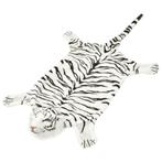 vidaXL Tapis en peluche en forme de tigre 144 cm Blanc, Neuf, Verzenden