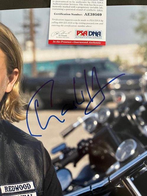 Sons of Anarchy, Charlie Hunnam (Jax Teller) - Signed in, Verzamelen, Film en Tv