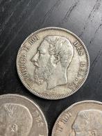 België. Leopold II. 5 Francs 1871-1876 (Zonder minimumprijs), Postzegels en Munten