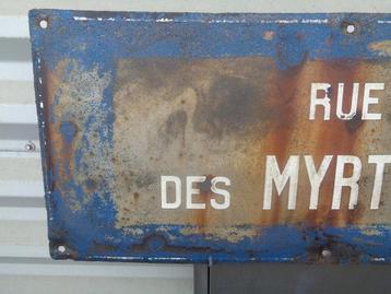 Rue Des Myrtilles - Plaque - Fer