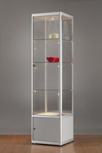 *TIP*  Luxe vitrinekast aluminium 50 cm met onderkast en ve, Ophalen of Verzenden