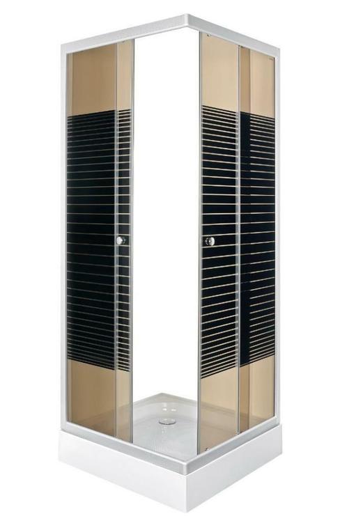 Sanifun douchecabine Gale 900 x 900 HT stripe, Doe-het-zelf en Bouw, Sanitair, Douche, Nieuw, Ophalen of Verzenden