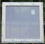 pvc raam , chassis , venster 130 x 129  zwart, 75 tot 150 cm, Kunststof, Raamkozijn, Nieuw