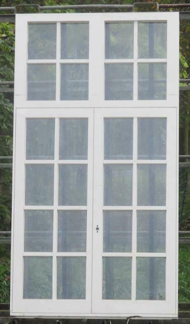 padoek houten raam, chassis 123 x 229 wit / zwartgroen, Bricolage & Construction, Châssis & Portes coulissantes, Enlèvement ou Envoi
