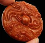 Amulet Hongshan - Draken & Vuurparel: Energie Vitale &