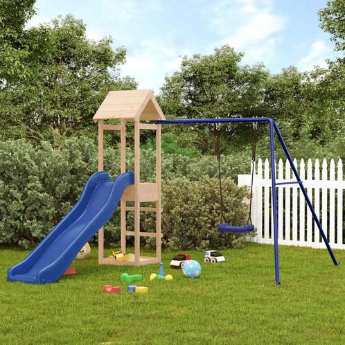 vidaXL Speelhuis massief grenenhout, Kinderen en Baby's, Speelgoed | Buiten | Speeltoestellen, Nieuw, Verzenden
