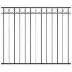 vidaXL Panneau de clôture Acier 1,7x1,5 m Noir, Verzenden