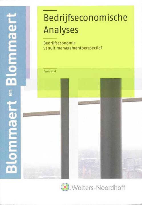Bedrijfseconomische Analyses 9789001705459, Boeken, Economie, Management en Marketing, Gelezen, Verzenden
