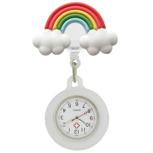 Fako® - Verpleegstershorloge - 3D Roller - Regenboog, Handtassen en Accessoires, Horloges | Dames, Verzenden
