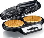 Wafelijzer - Wafelmaker - 2 Wafels - 1200W - RVS - Melissa, Verzenden, Nieuw