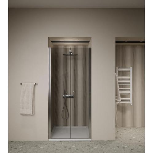 Douchedeur | 2 Pendeldeuren | Marip | 6mm | 120x190 cm | Mat, Doe-het-zelf en Bouw, Sanitair, Douche, Nieuw, Chroom, Ophalen of Verzenden