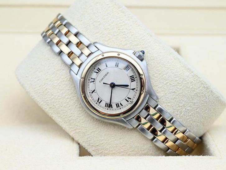 Cartier Panthere Ref. 119000R Year 2000s (Box), Handtassen en Accessoires, Horloges | Dames, Goud, Zo goed als nieuw, Goud, Overige merken