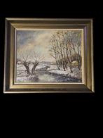RE.VandeWalle (XX) - Winters landschap, Antiek en Kunst