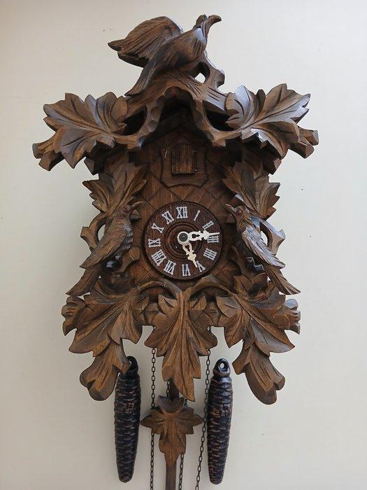 Koekoeksklok - Hout, Messing - 1960-1970, Antiek en Kunst, Antiek | Klokken