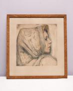 Alfred Moitroux (1886 - 1938) - Dame met sjaal, Antiek en Kunst, Curiosa en Brocante