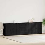 vidaXL Sideboard met lade Zwart eiken 240 x 33 x 70 cm, Huis en Inrichting, Verzenden, Nieuw